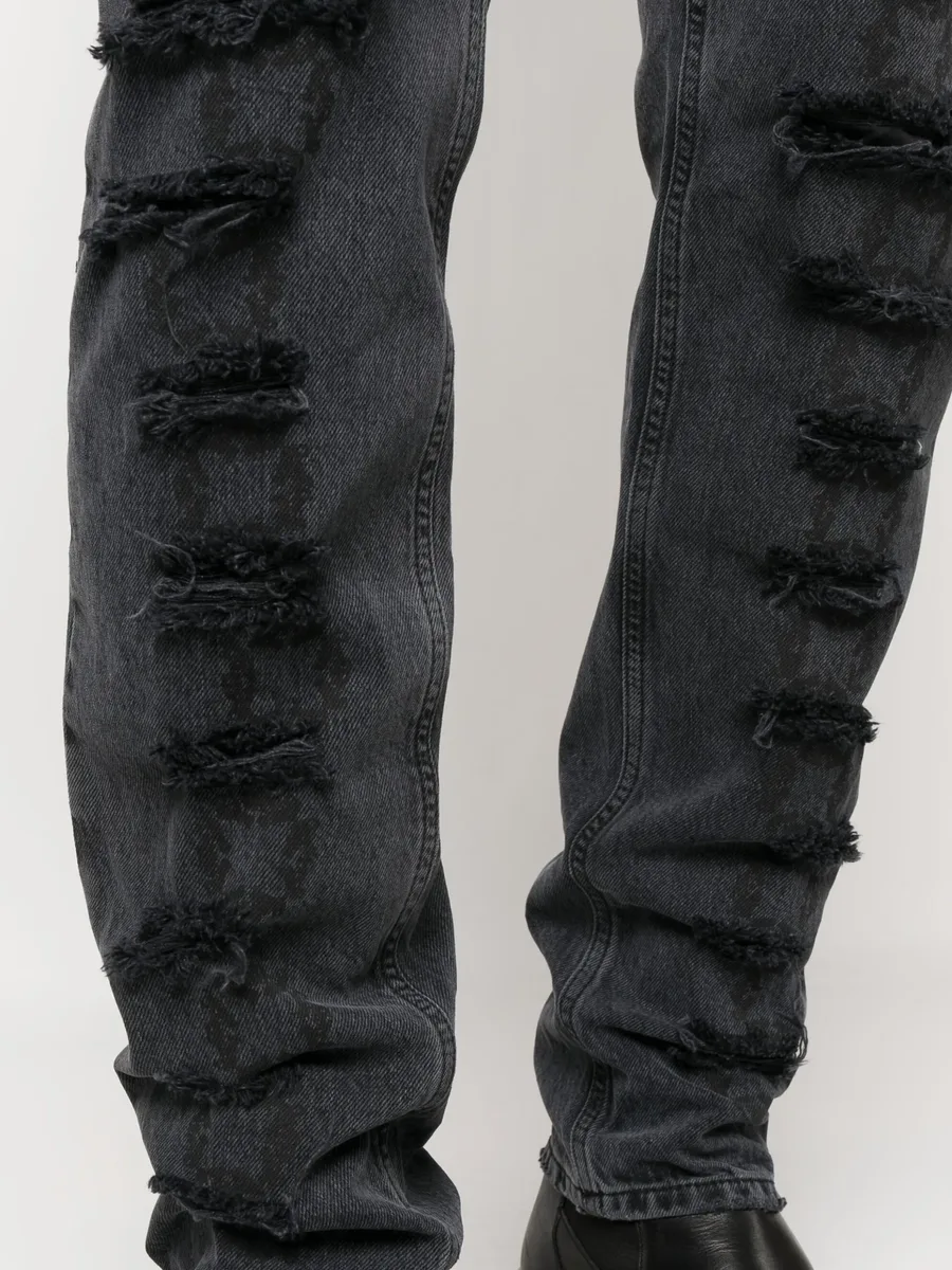 distressed-effect skinny jeans 10