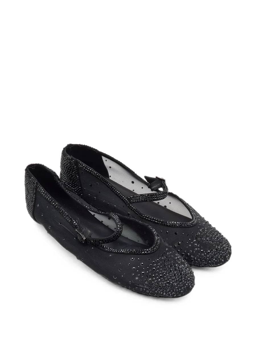 Mary Jane crystal-embellished ballet flats 5