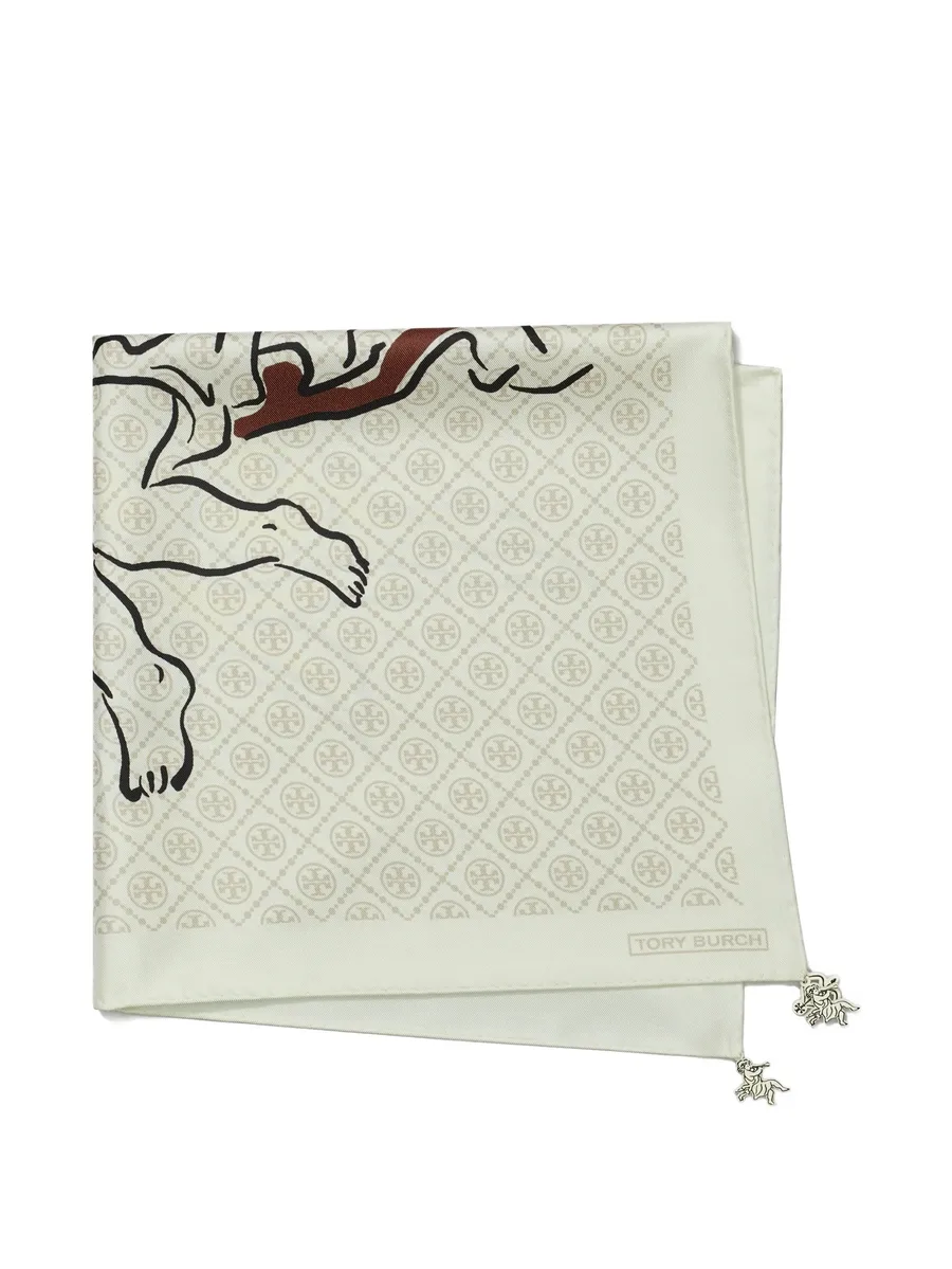 шелковый платок T-Monogram Cherub 1