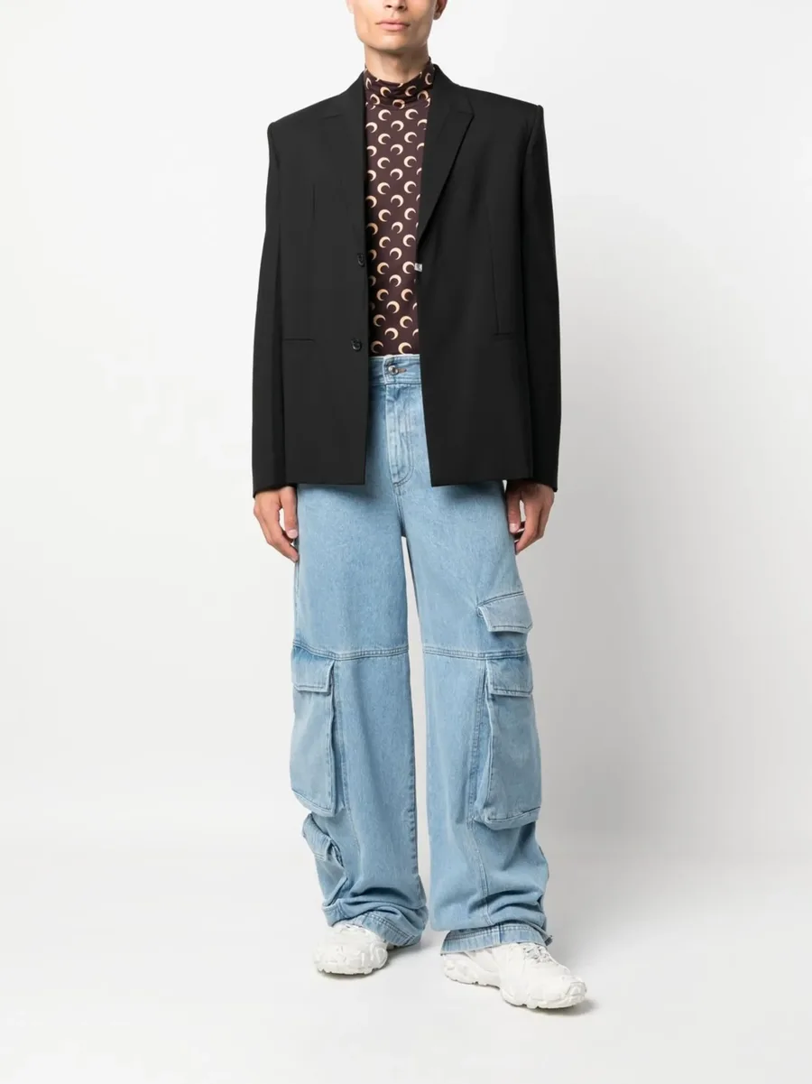 cargo-pocket wide-leg jeans 3