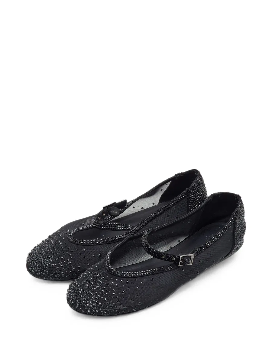 Mary Jane crystal-embellished ballet flats 2