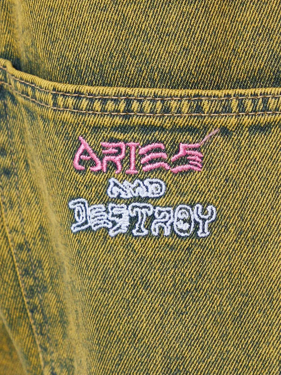 logo-embroidered denim jeans 7