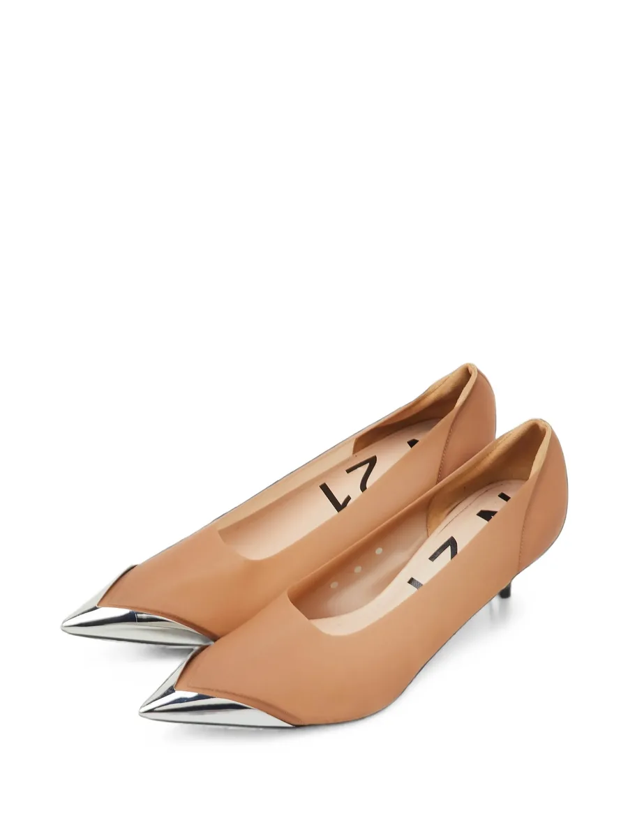 metal-toe pointed pumps 2