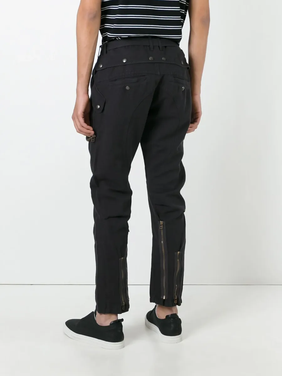 straight-leg cargo trousers 8