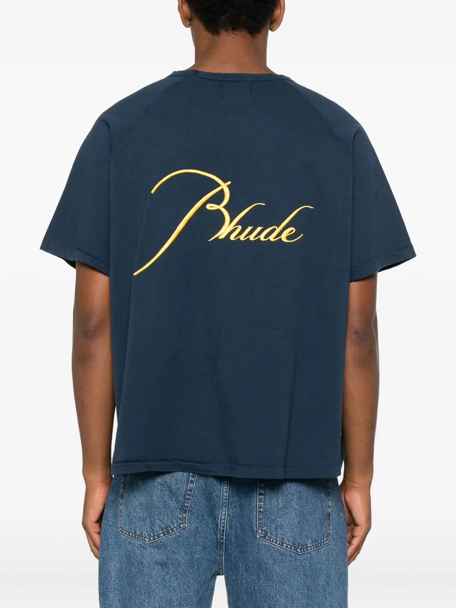 embroidered raglan-sleeve T-shirt 6