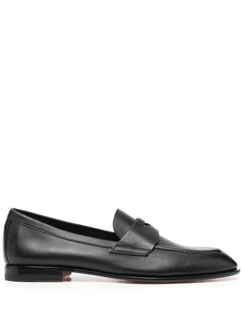 penny leather loafers