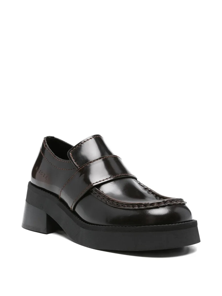 Lib leather platform loafers 4