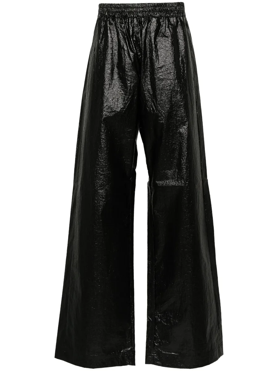embroidered-logo trousers 1