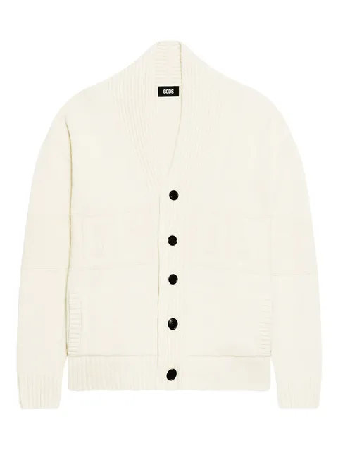buttoned v-neck cardigan