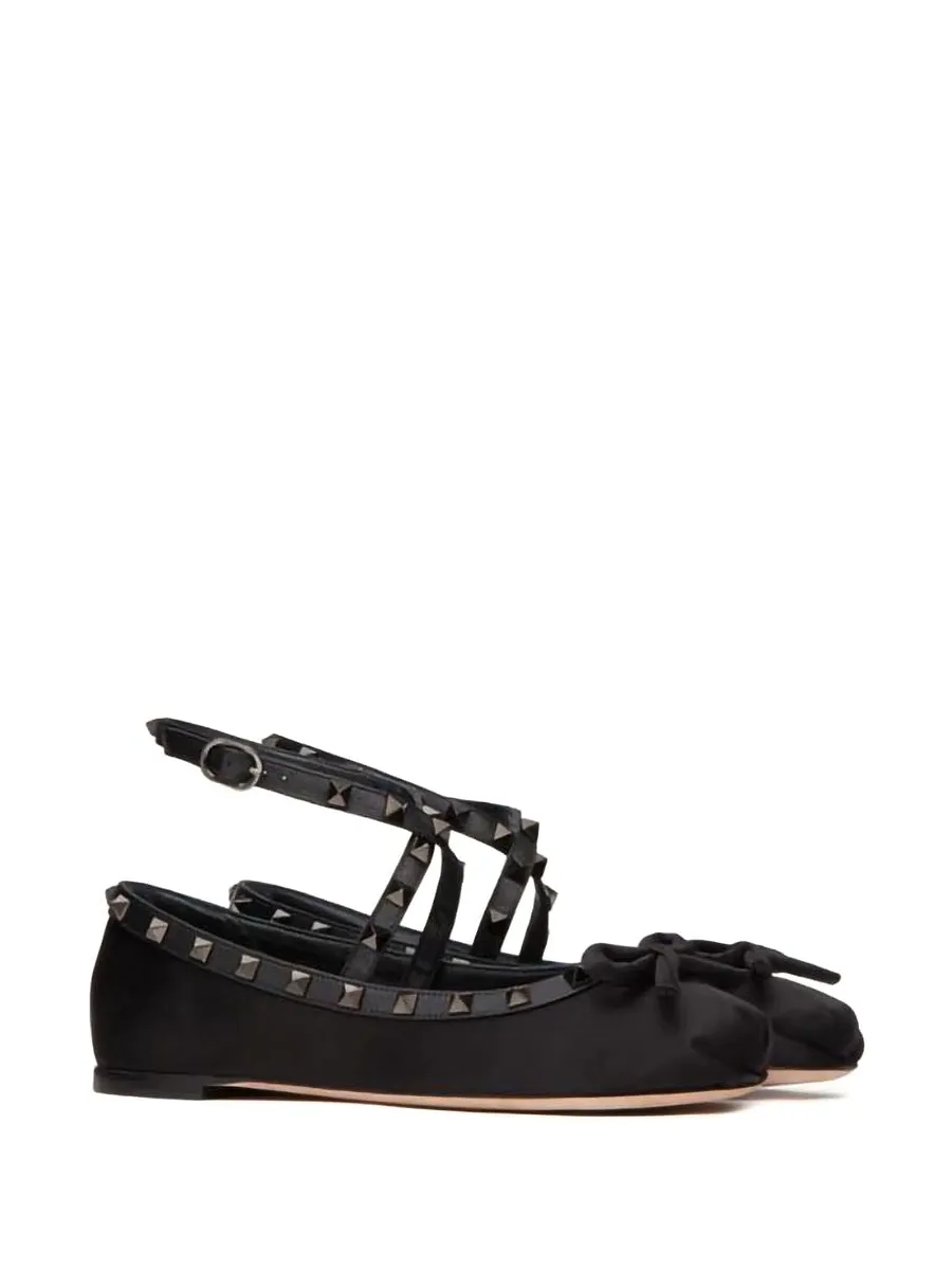 атласные балетки Rockstud 6