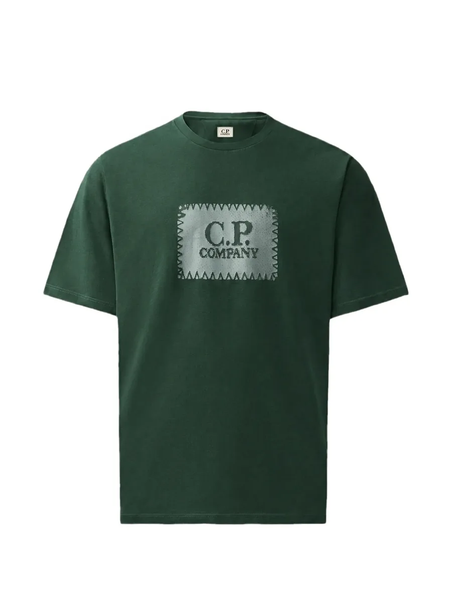30/1 jersey short-sleeve logo-label T-shirt 1