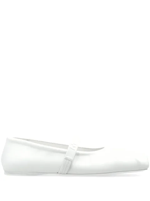 leather ballet flats