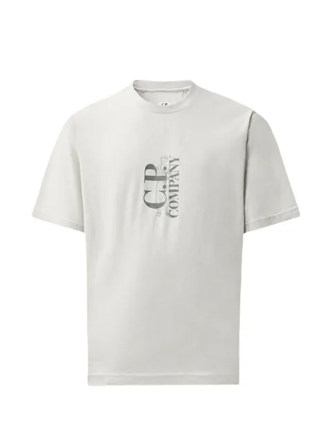 30/1 jersey short sleeve vertical logo T-shirt