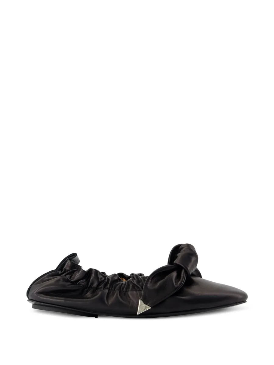 ruched-detail ballet flats 2