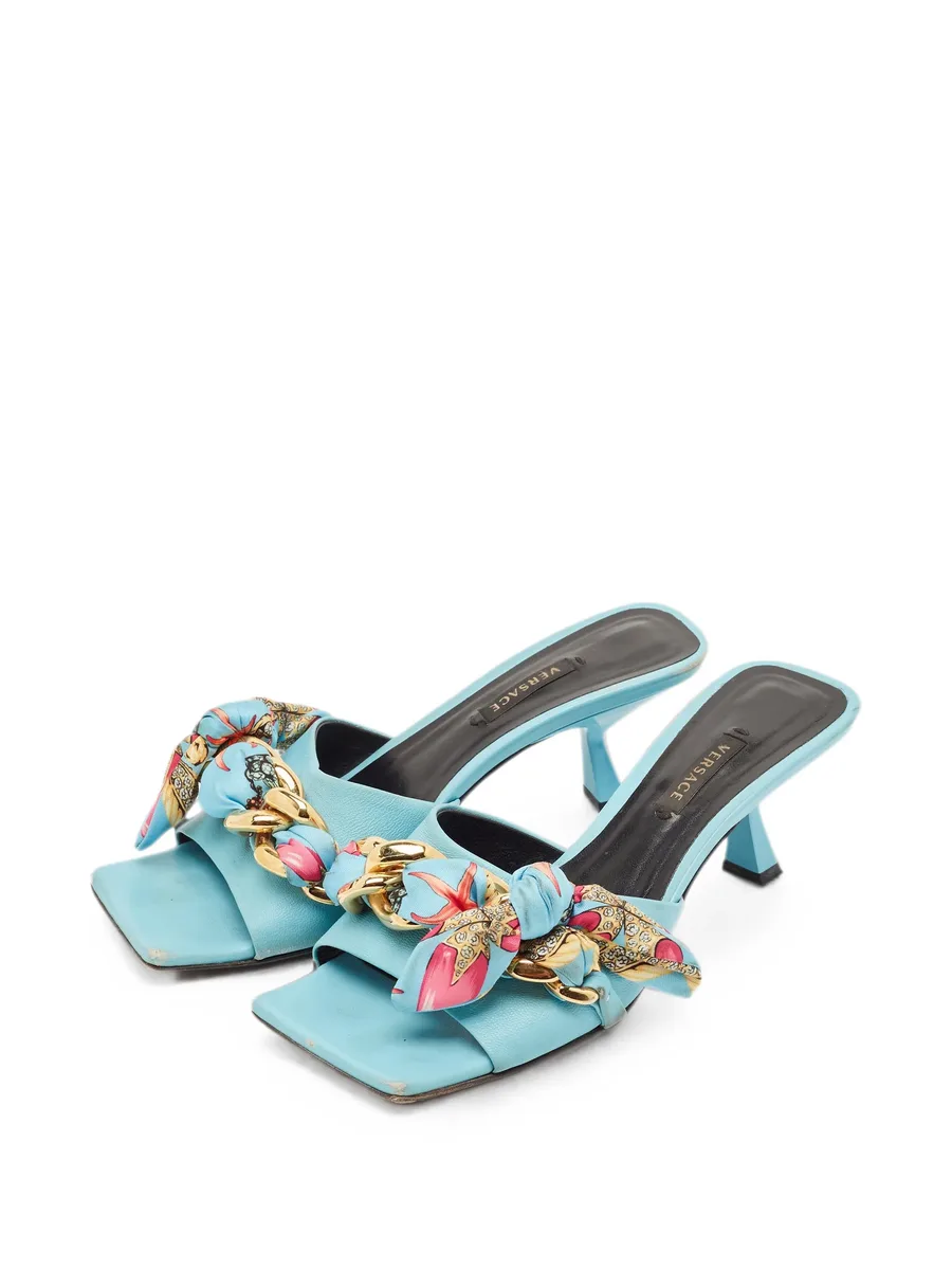 Medusa chain-link heeled sandals 3