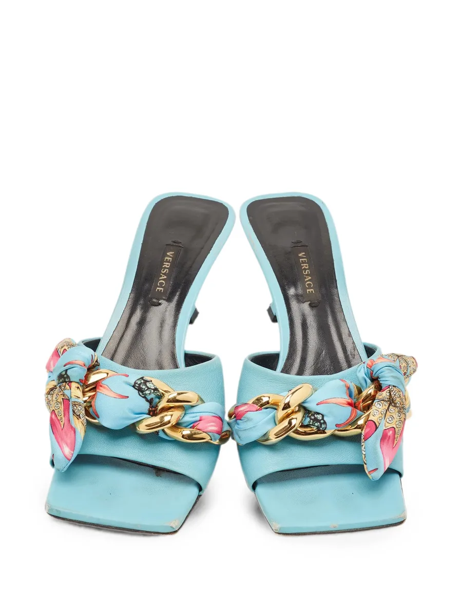Medusa chain-link heeled sandals 6