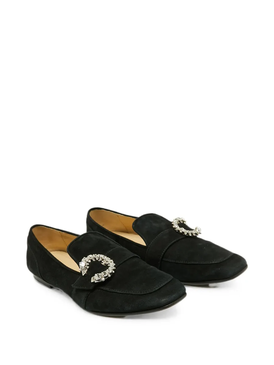 Mani crystal-buckle loafers 9