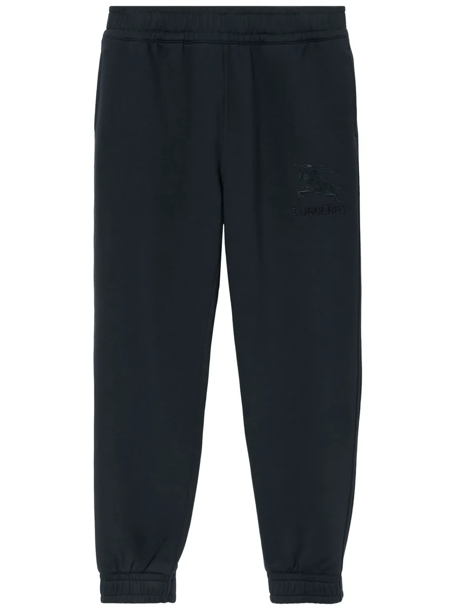 EKD-embroidered cotton track pants 1