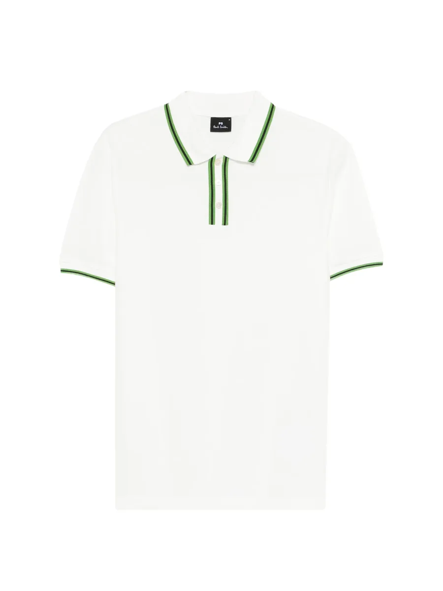 striped collar polo shirt 1