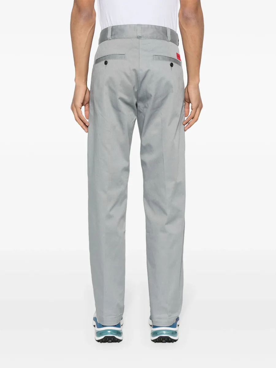 pressed-crease straight-leg trousers 7