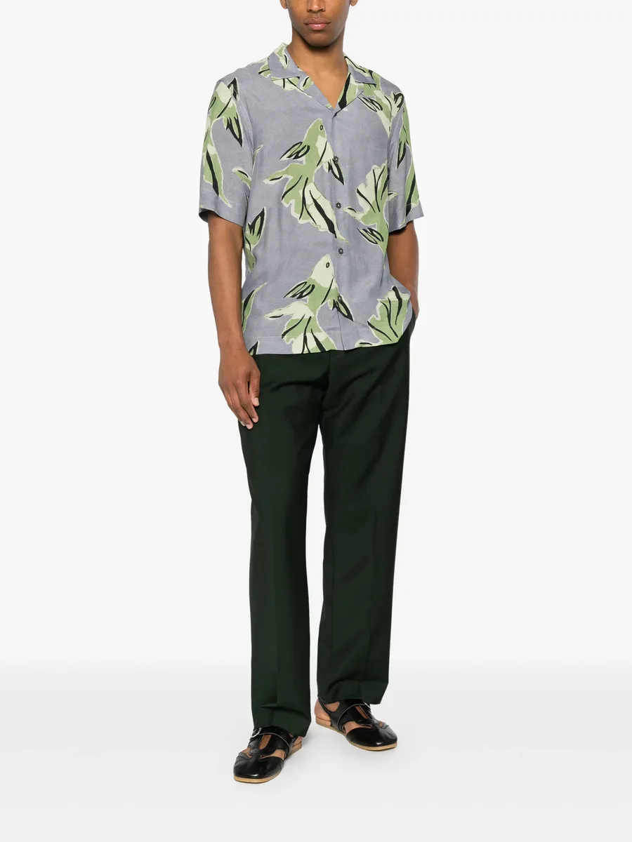 pressed-crease tailored trousers 3