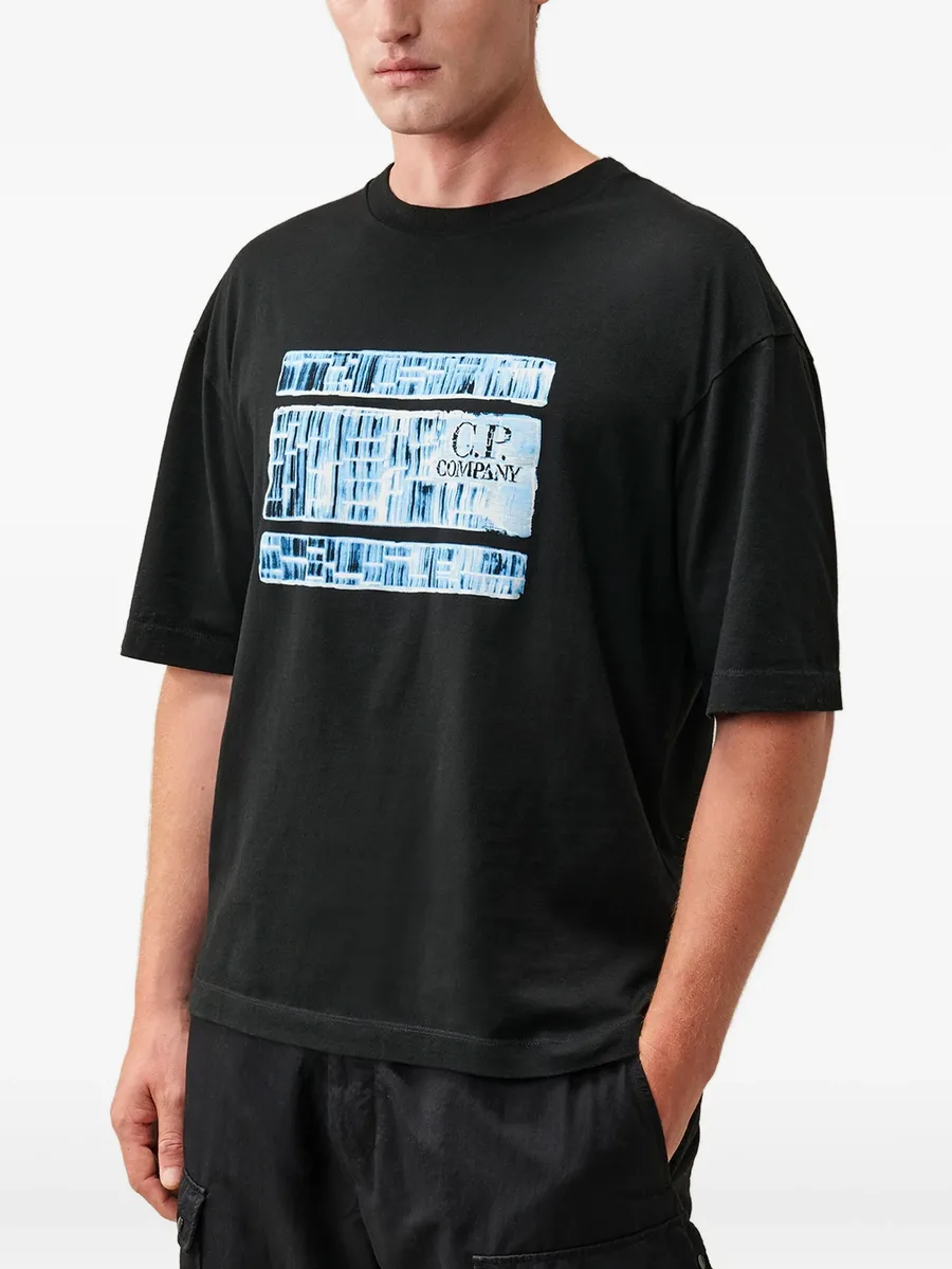 30/1 jersey short-sleeve chest-graphic T-shirt 3