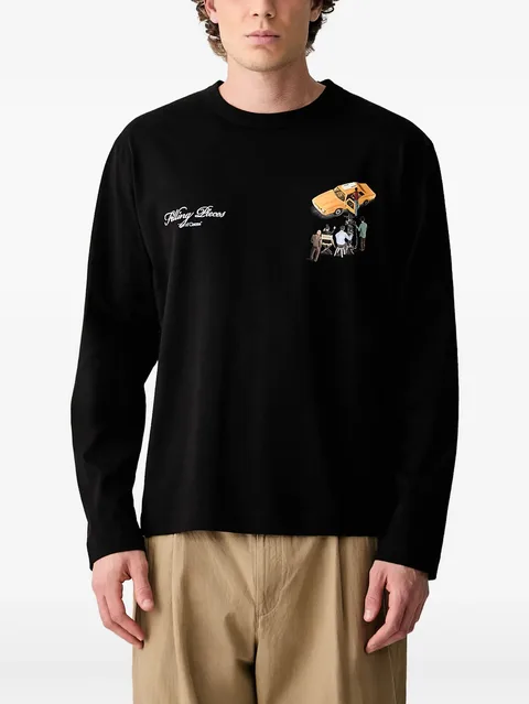 graphic-print long-sleeve T-shirt