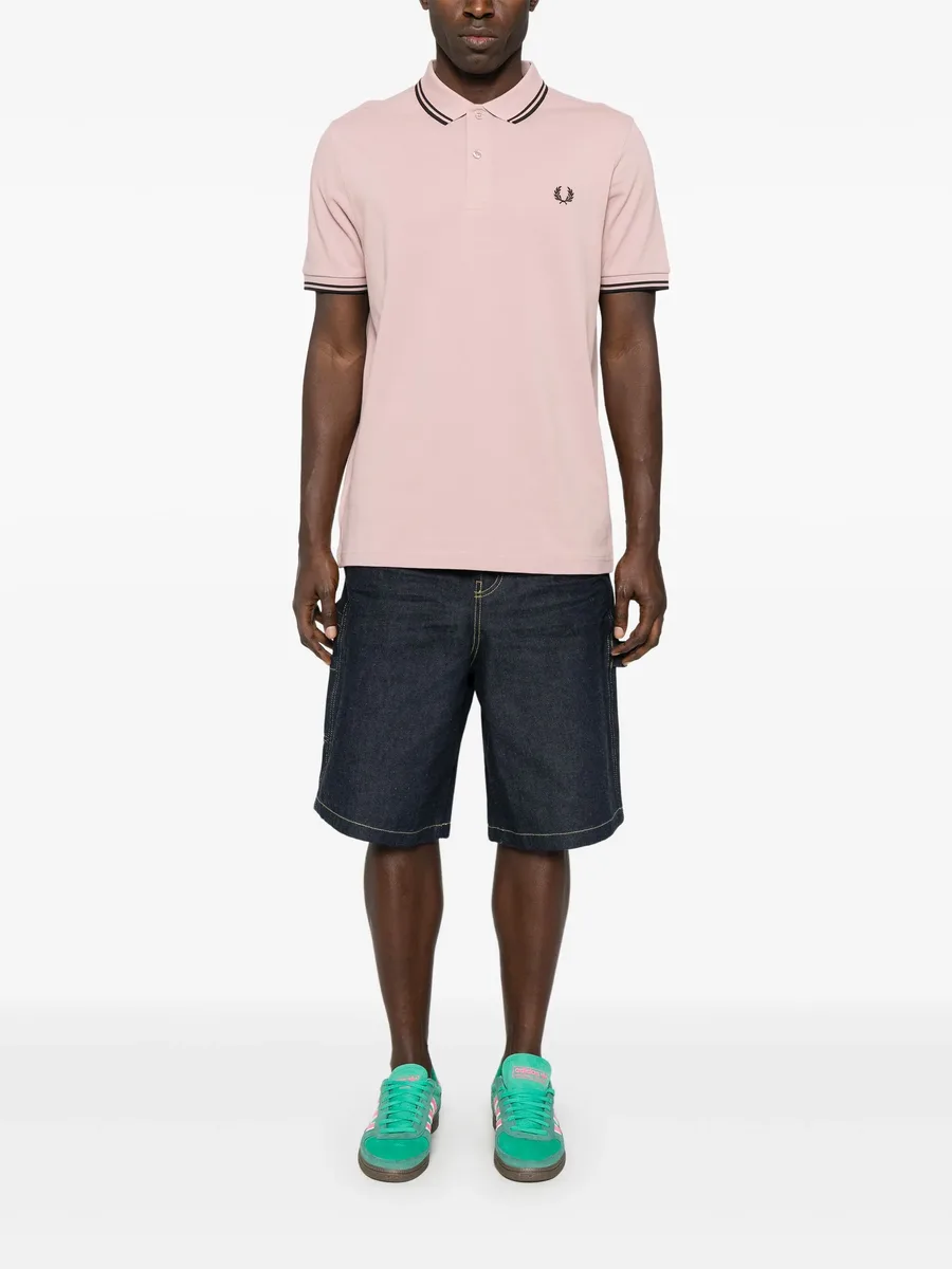 рубашка поло с вышитым логотипом из коллаборации с Fred Perry 4