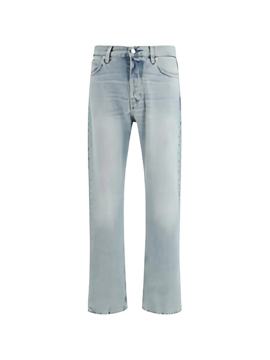 logo-patch straight-leg jeans 1