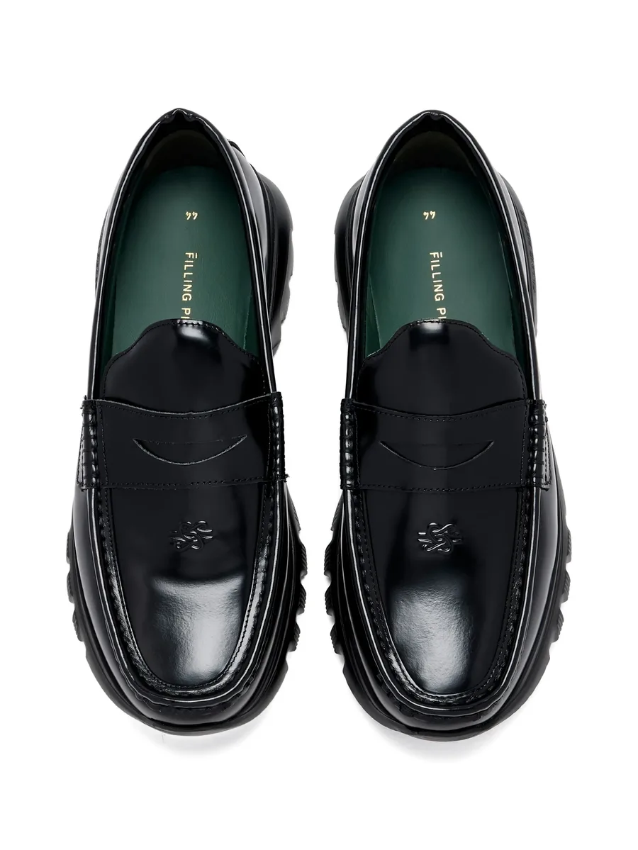 logo-embossed penny loafers 5