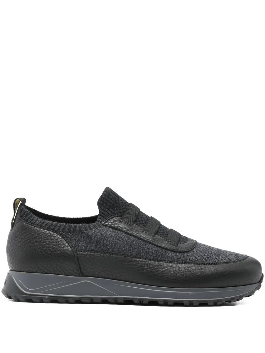 leather-panel sneakers 1
