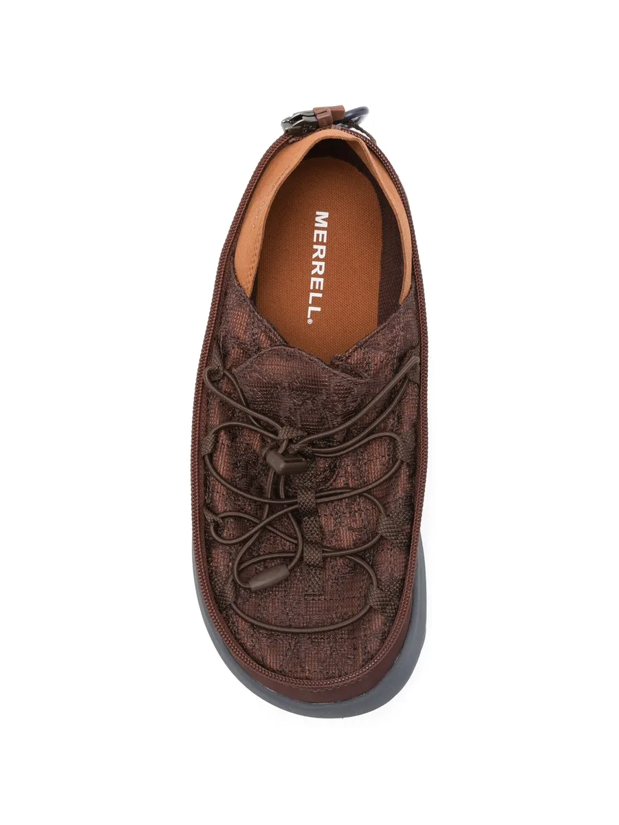 zip-trim toggle-fastening sneakers 7