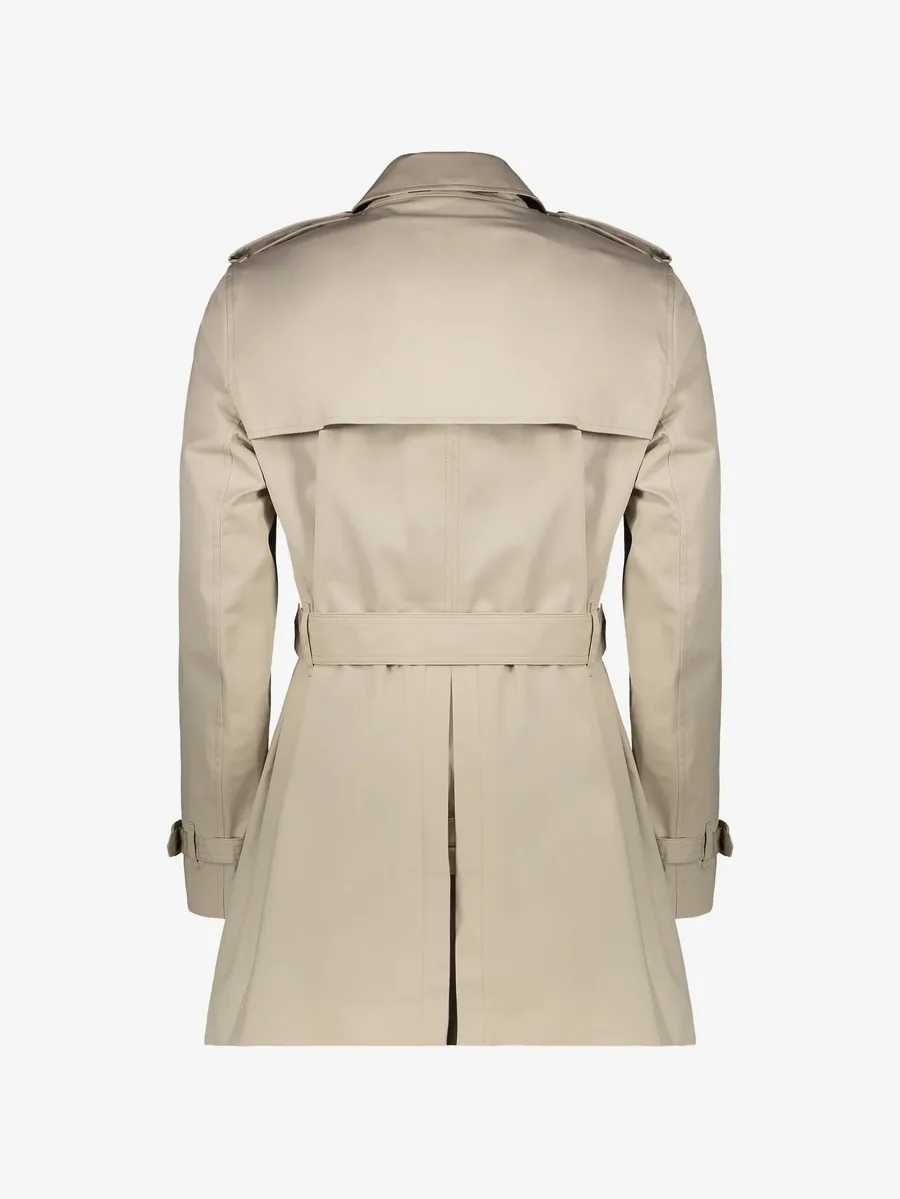 double-breasted belted trench coat 2