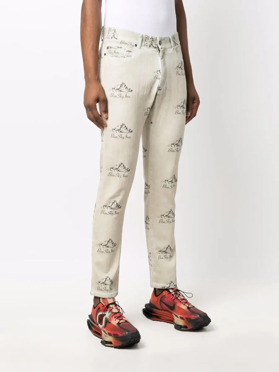 logo print trousers 6