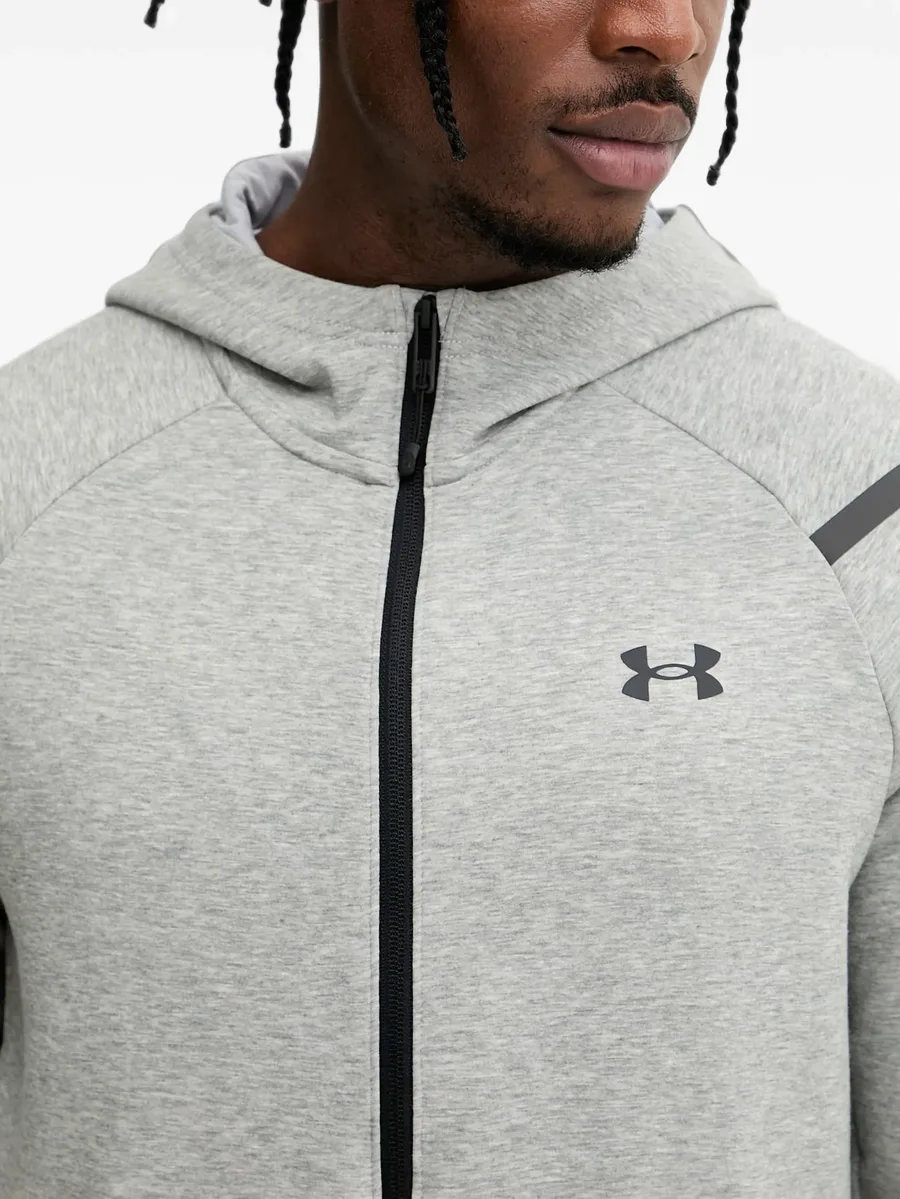 Unstoppable logo-print zip-up hoodie 4