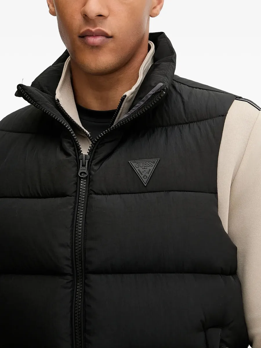 padded logo-plaque gilet 8
