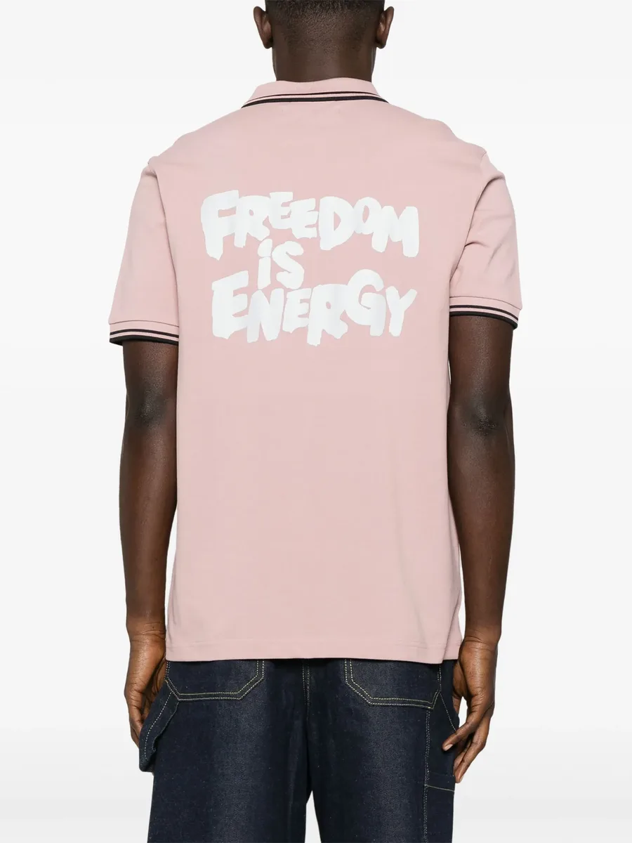 рубашка поло с вышитым логотипом из коллаборации с Fred Perry 5