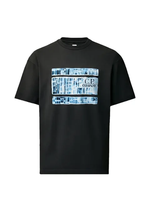 30/1 jersey short-sleeve chest-graphic T-shirt