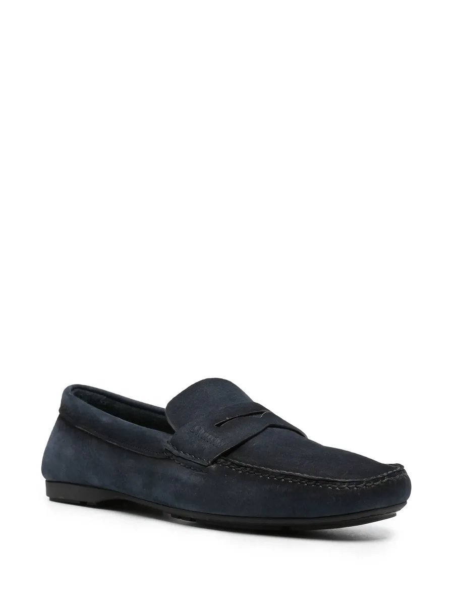 pebbled-leather loafers 3