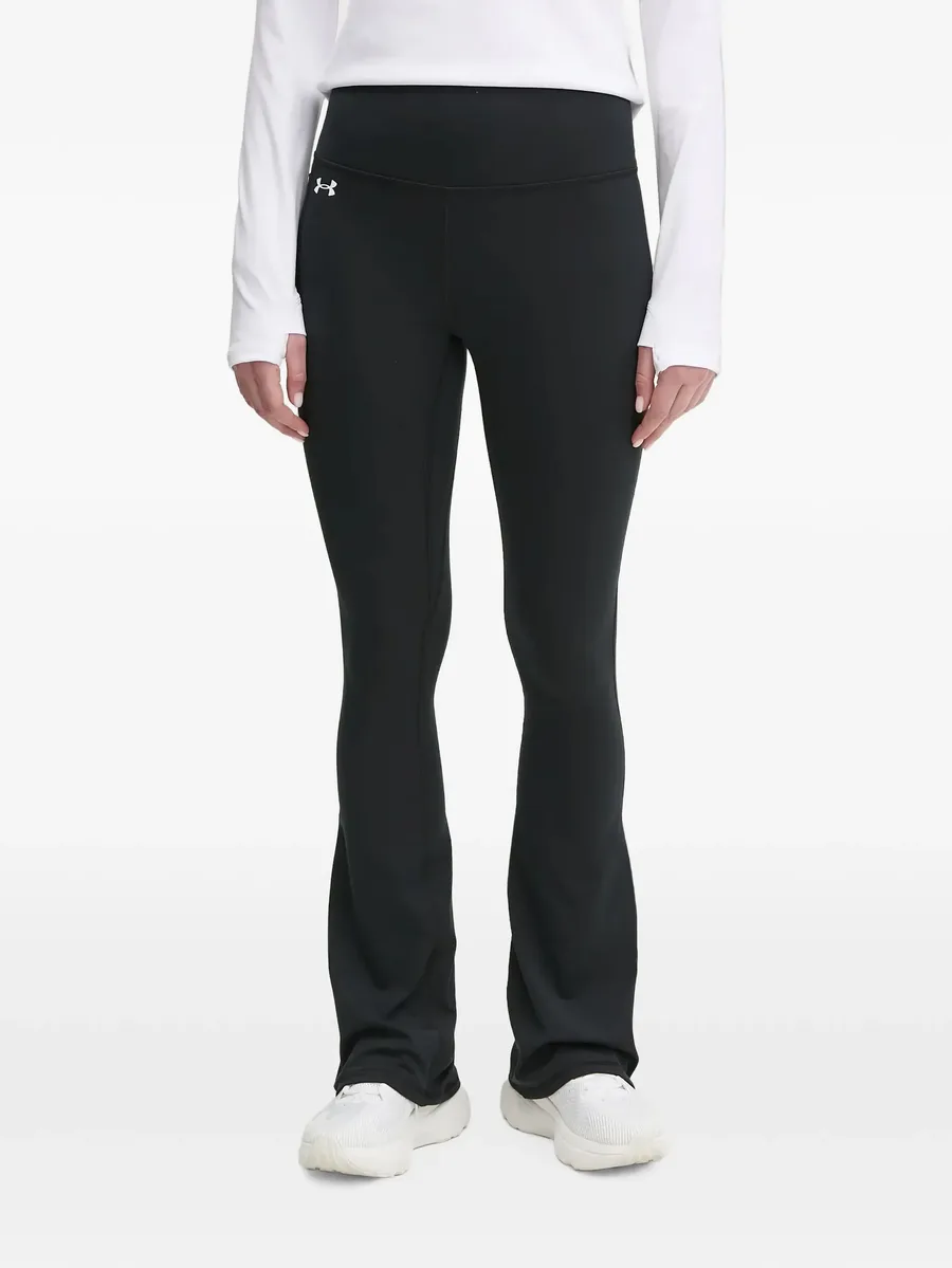 Motion logo-print flared leggings 1