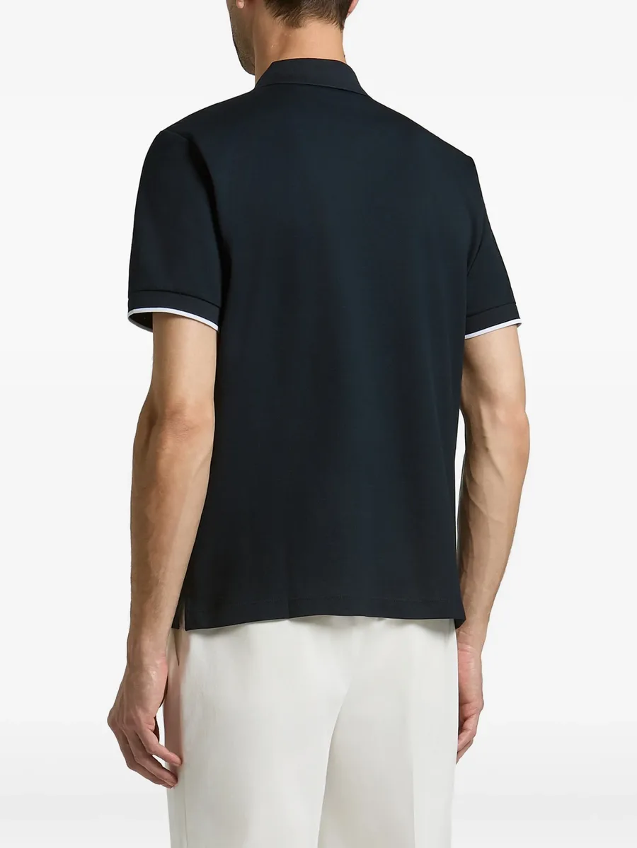 Piquet logo-print polo shirt 3