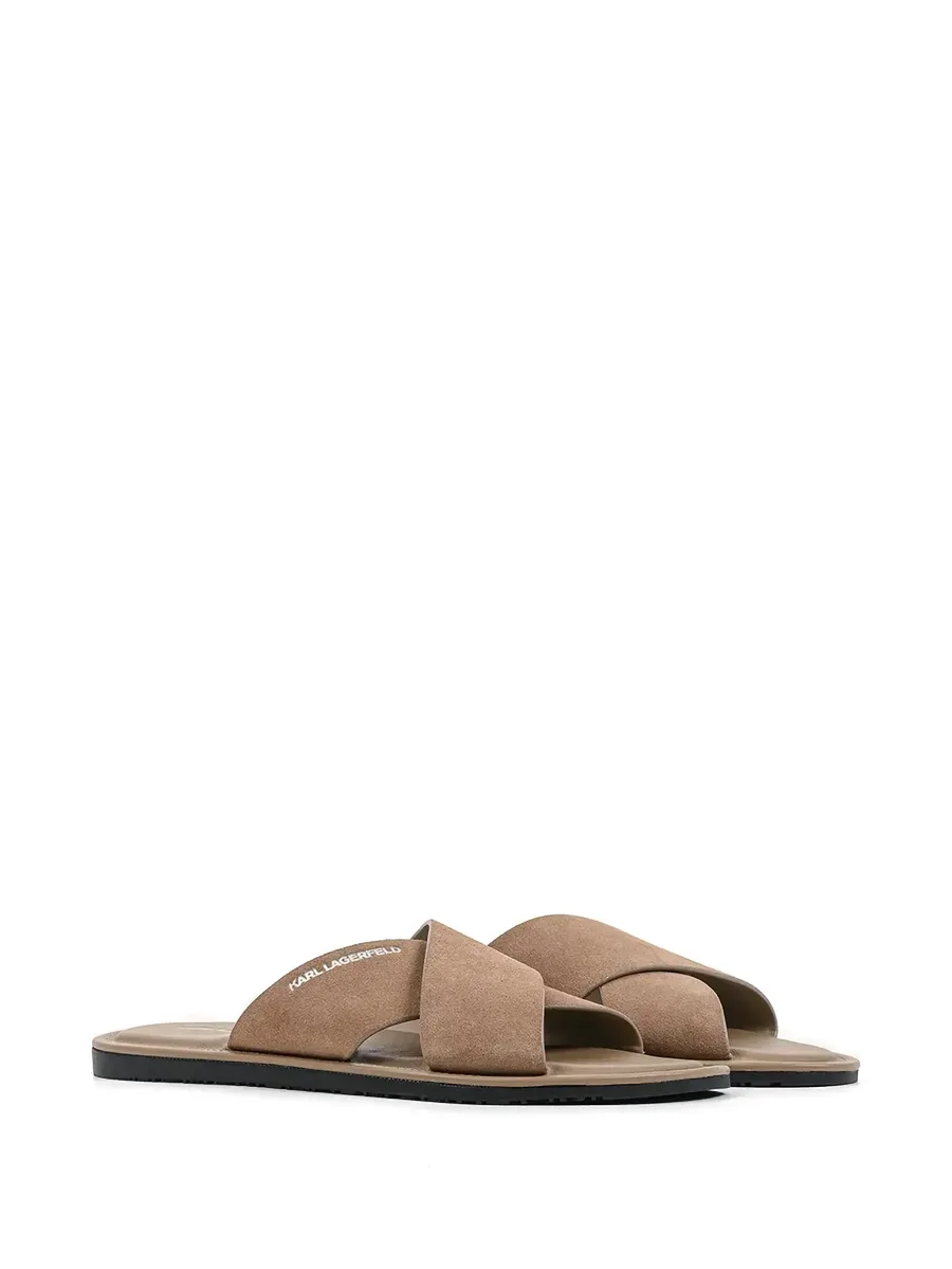 criss-cross suede slides 3