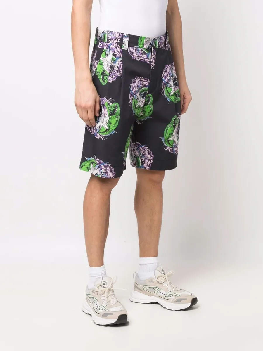 graphic-print straight-leg shorts 5
