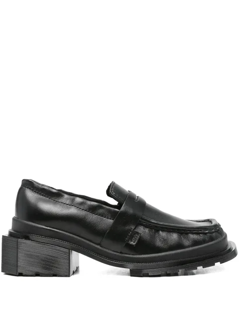 leather loafers