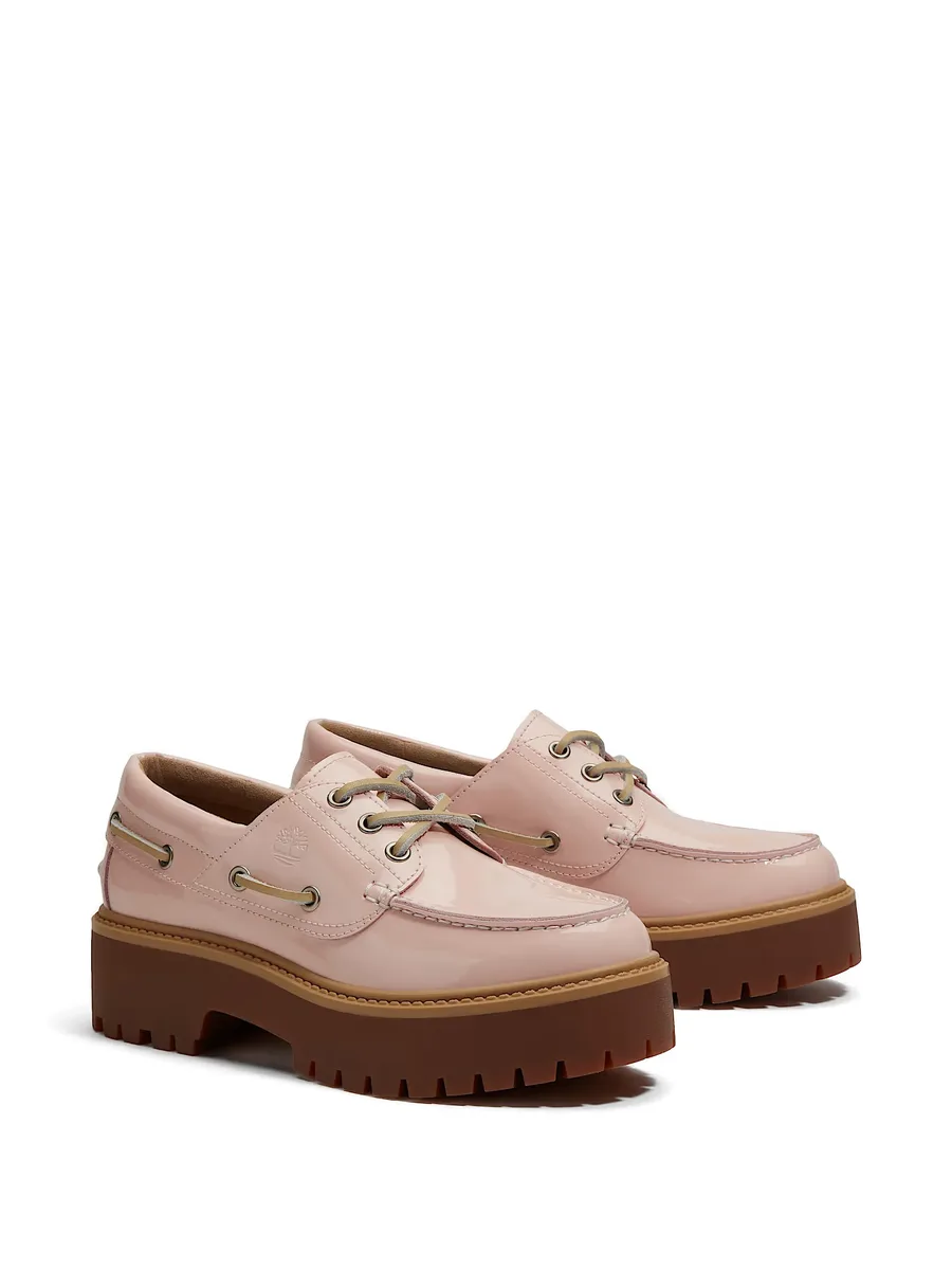 Stone Street patent leather boat loafers 4