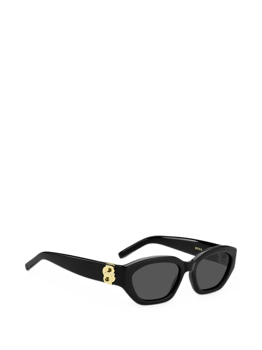 black-acetate sunglasses with Double B monogram 2