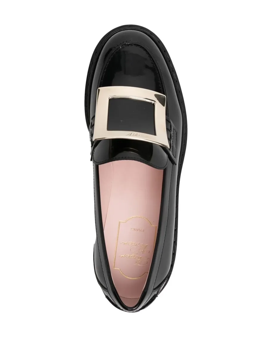 buckle-detail leather loafers 7