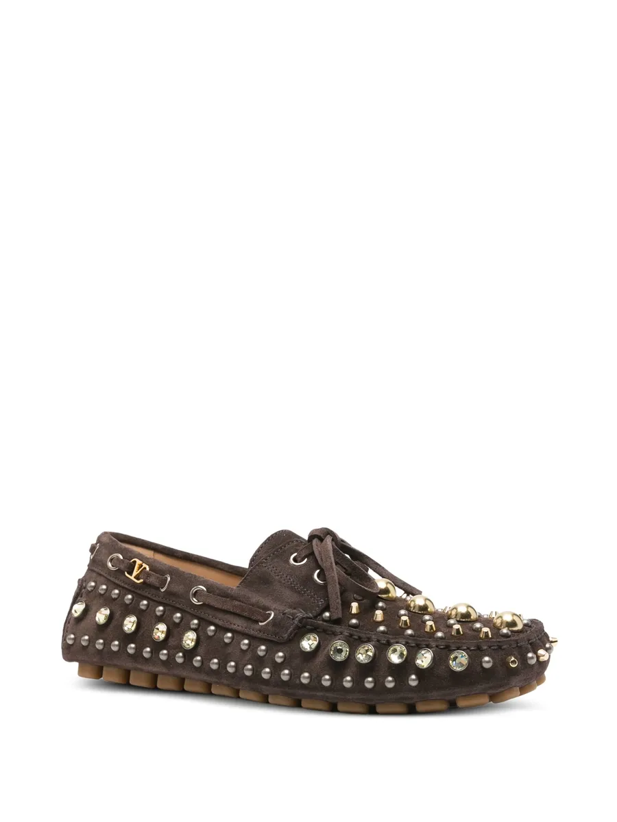 studded suede boat shoes 4