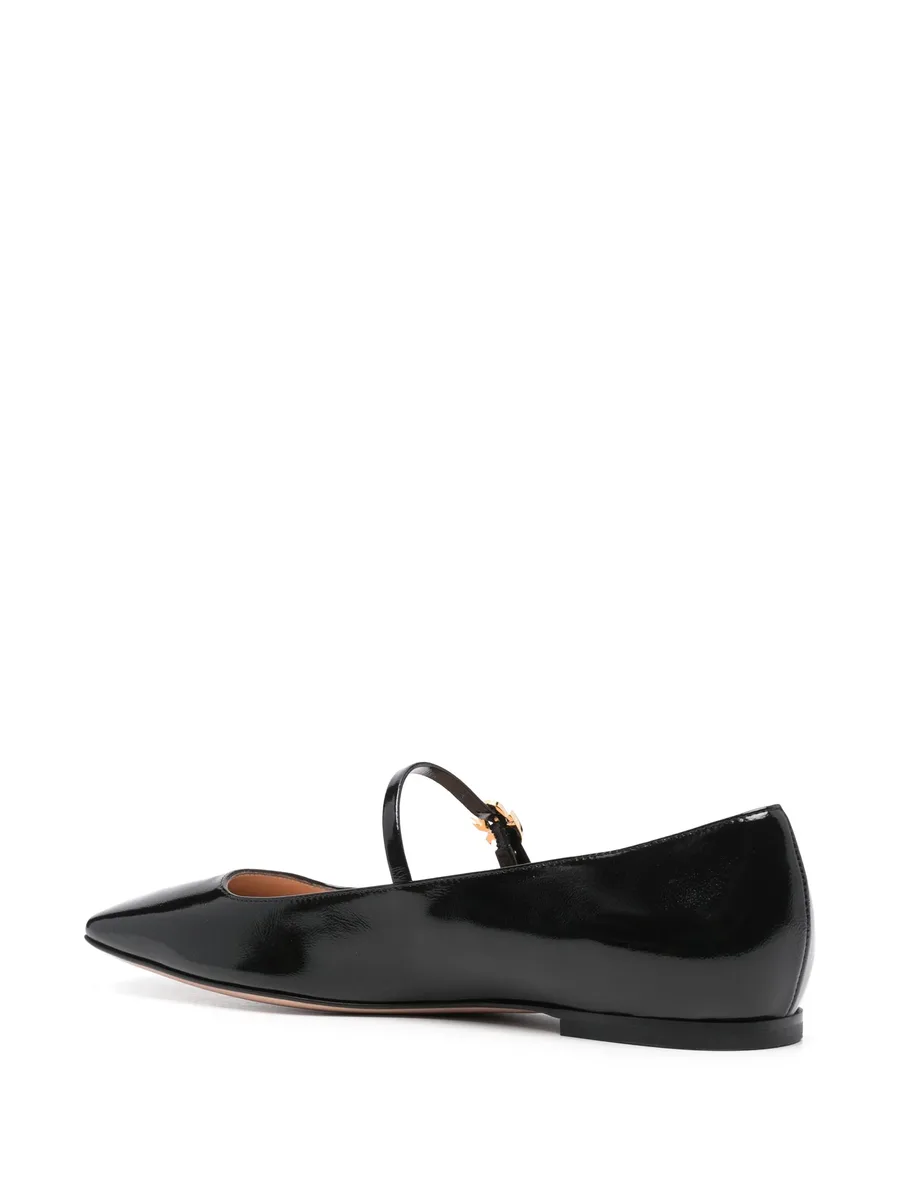 buckle-fastening leather ballerina shoes 6