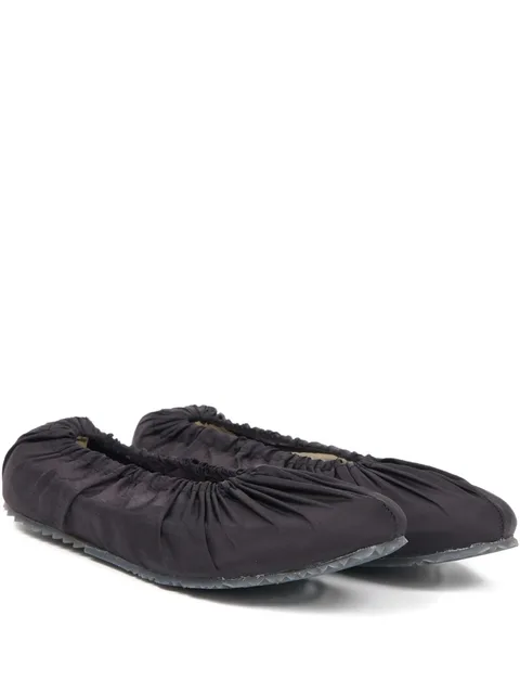 gathered ballet flats